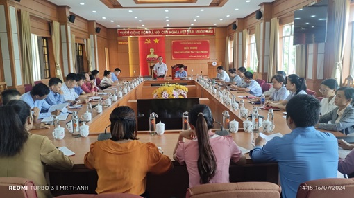Hội nghị giao ban công tác Văn phòng HĐND và UBND huyện Ea H’Leo 6 tháng đầu năm 2024